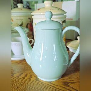 Spode Flemish Green Coffee POT Mid-Century Modern 1950's BEAUTIFUL